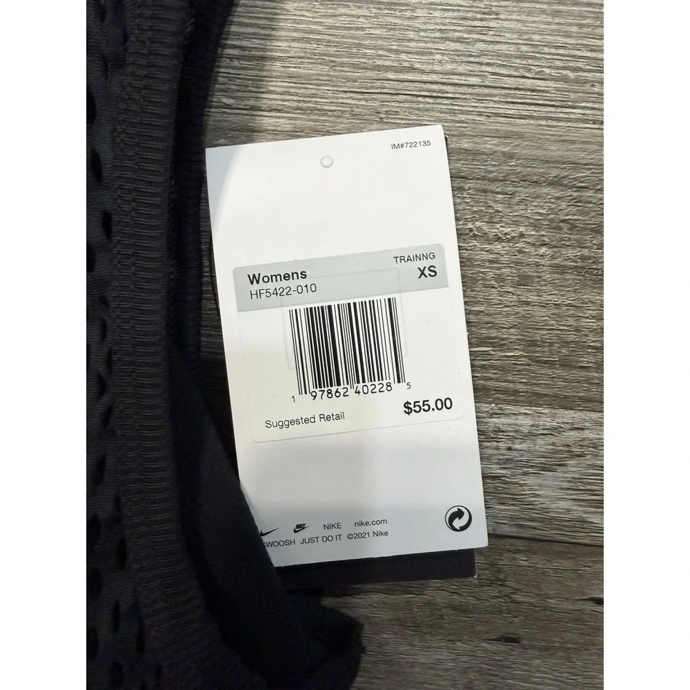 Nike Team Indy Net Padded Sports Bra Women's XS Black DJ8523-010